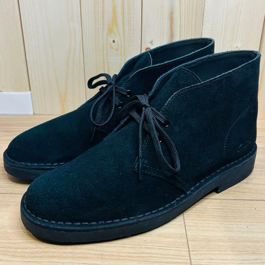 【極美品】Clarks クラークス Desert Boot Evo 黒 25cm