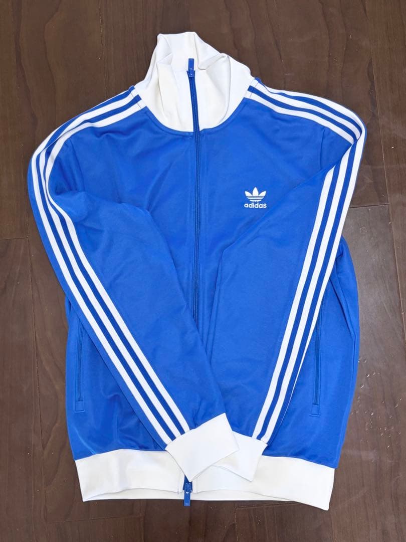 アディダス ベッケンバウアー トラックジャケット ジャージ 青白 XL