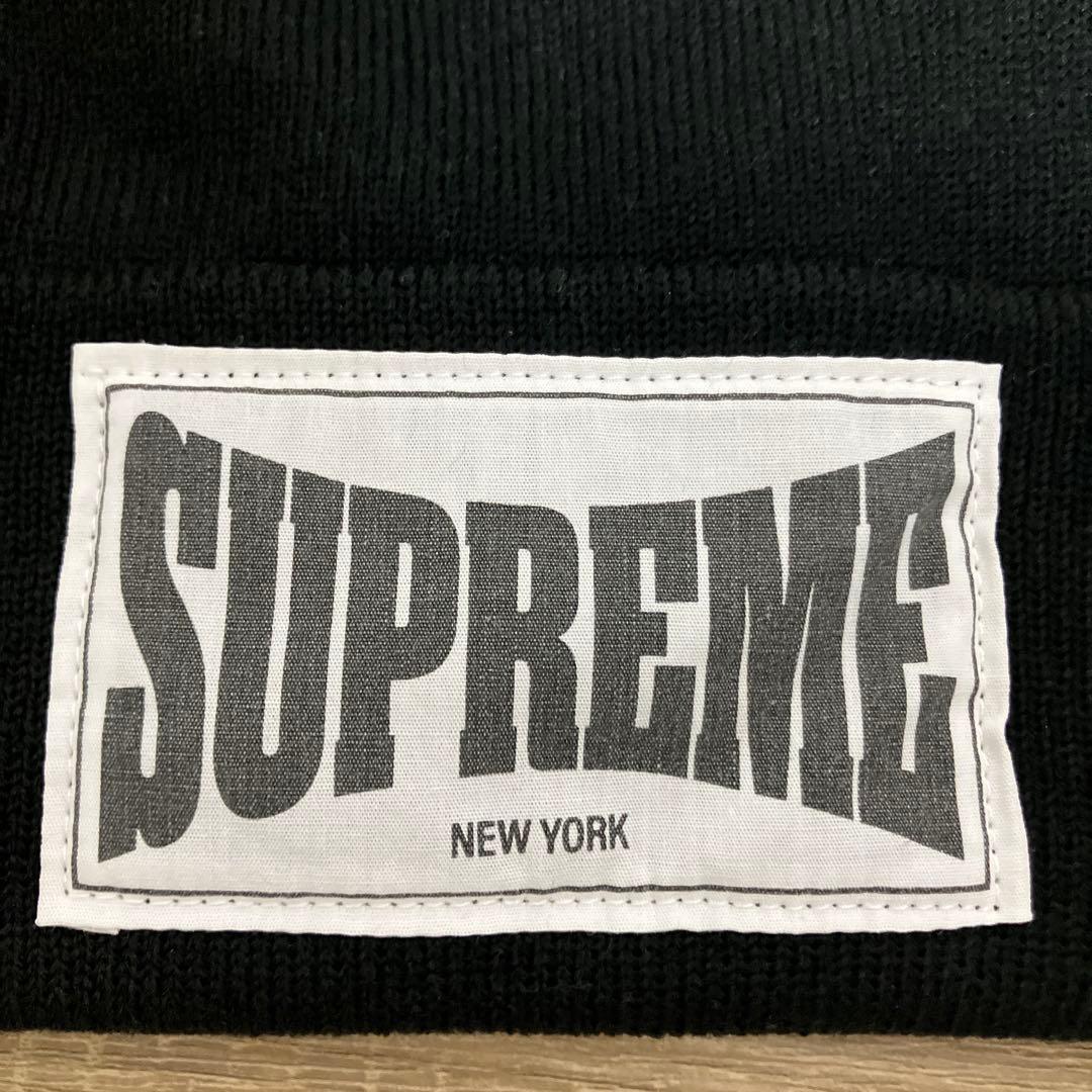 SUPREME ニット帽 黒