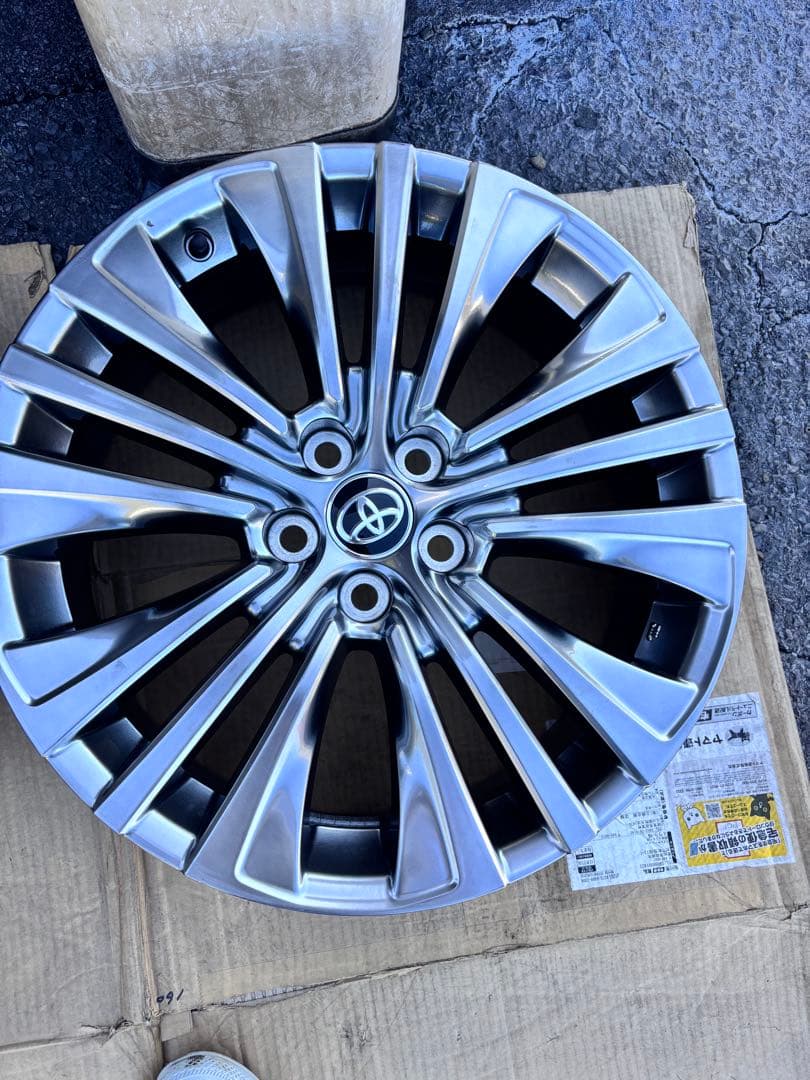 新車外しトヨタ 80系 ハリアー 純正 zアルミホイール 19インチ 4本セット