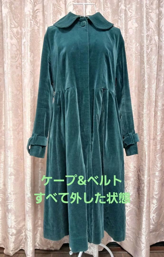 【ヴィンテージ】◆◇Jane Marple◇◆別珍ケープ付きロングコート