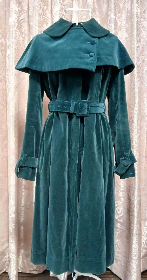 【ヴィンテージ】◆◇Jane Marple◇◆別珍ケープ付きロングコート