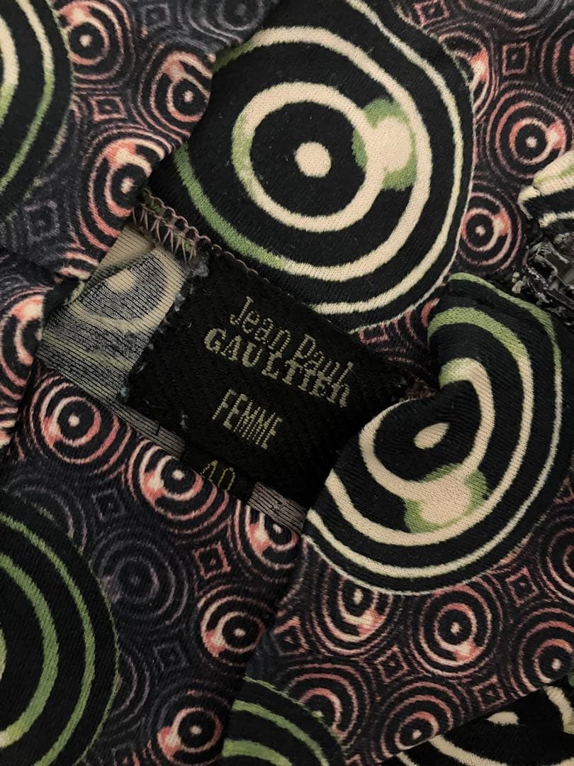 ゴルチエ　サイケデリック　カットソー　総柄　ロンT
