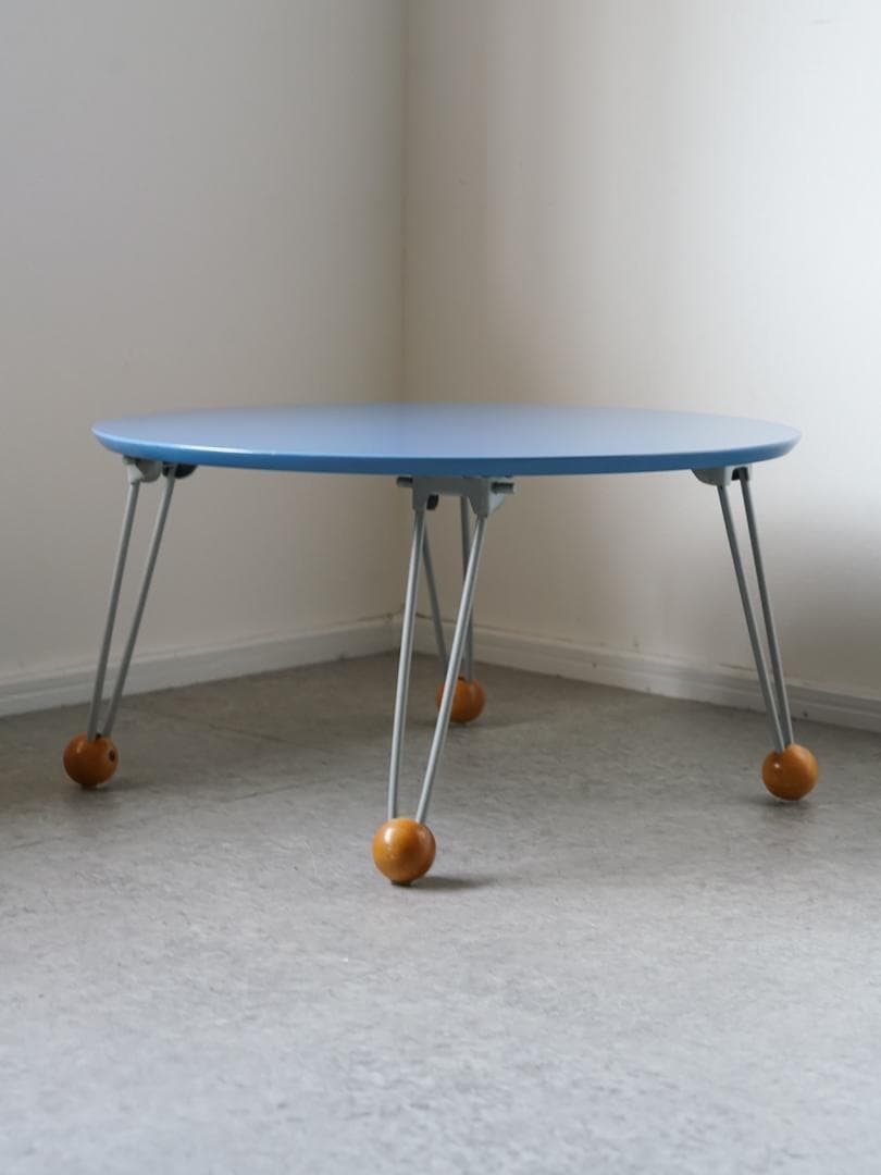 vintage 折りたたみ ラウンドテーブル ポストモダン レトロポップ