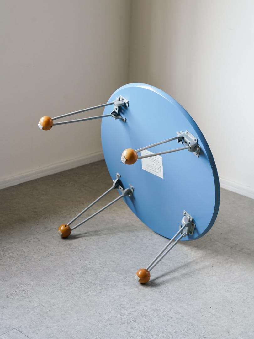 vintage 折りたたみ ラウンドテーブル ポストモダン レトロポップ