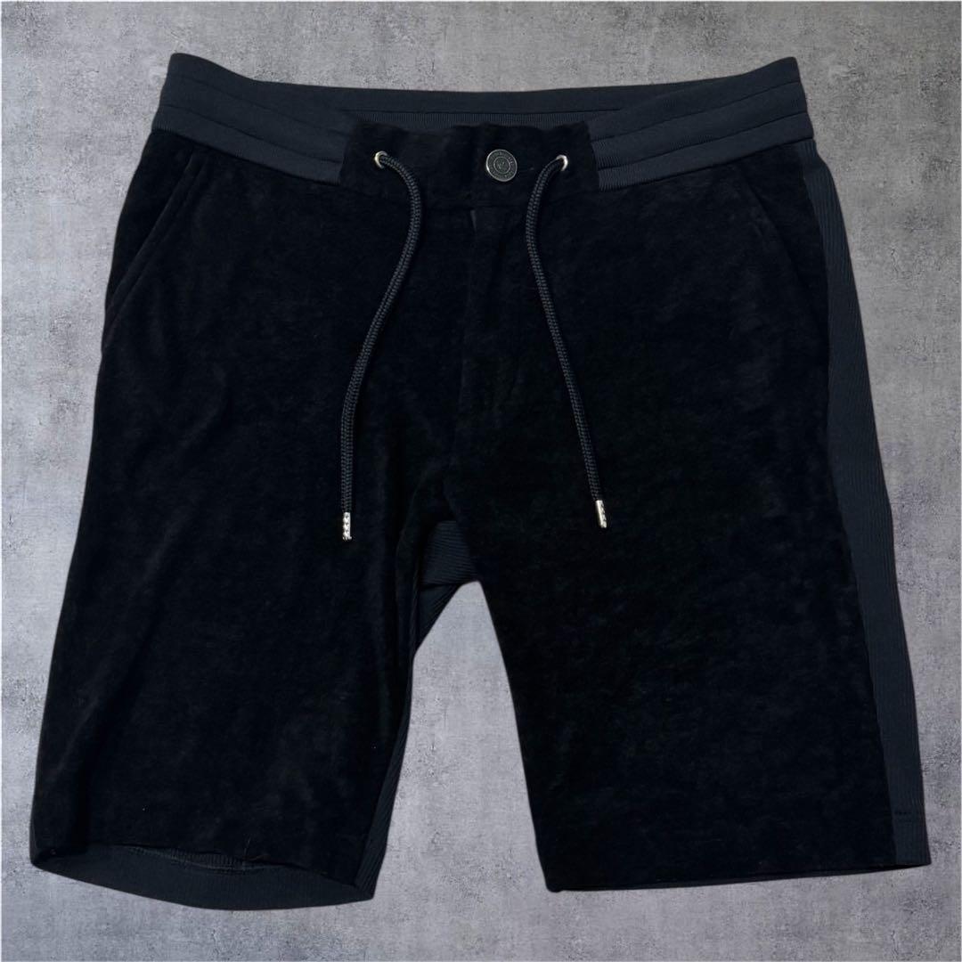 1piuluguale3 ベロア上下セットアップ V ブラック 黒 値下げ