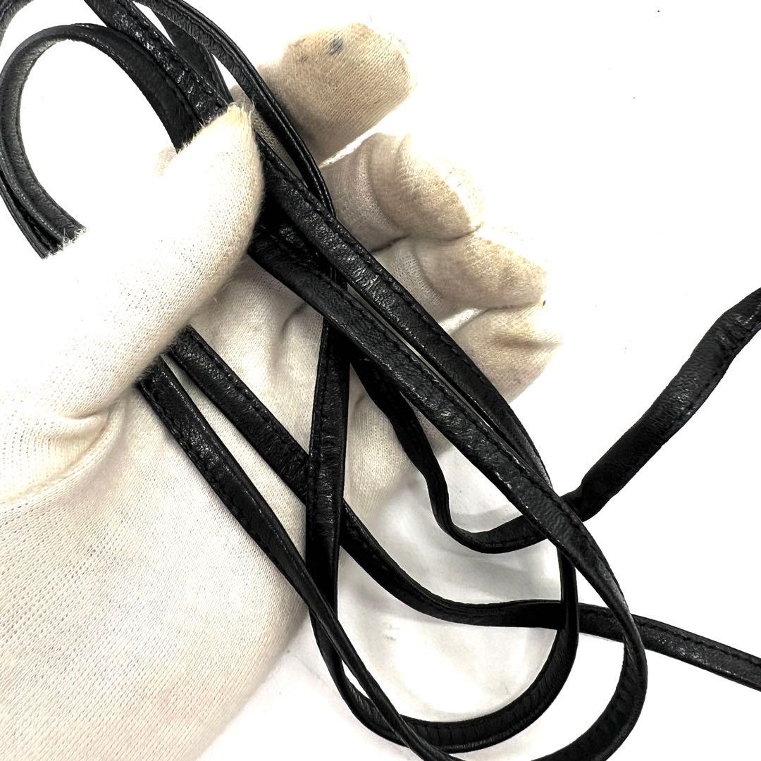 【極美品】ボッテガヴェネタ カメラバッグ イントレチャート タッセル ブラック