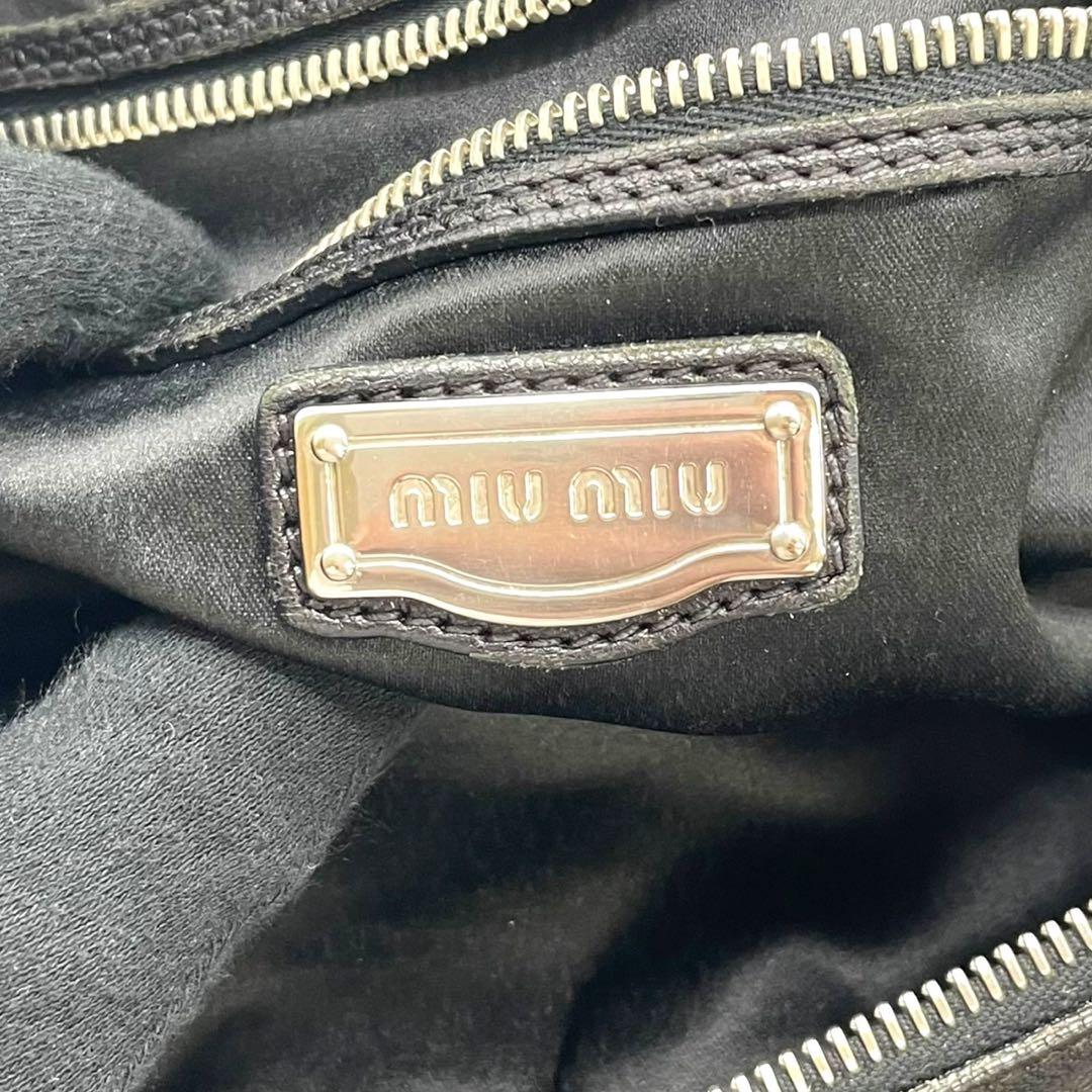 00s archive MIUMIU 希少　クラッチバッグ　イントレ　レザー　黒