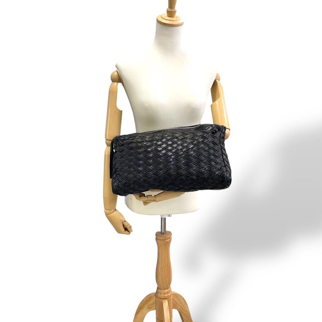 00s archive MIUMIU 希少　クラッチバッグ　イントレ　レザー　黒