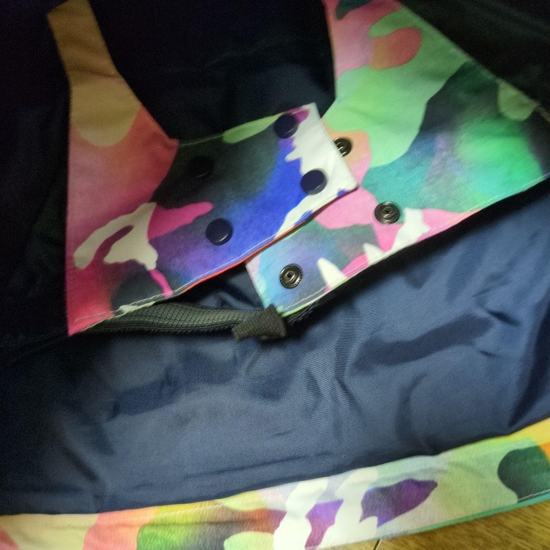 【美品】ROXY　スノボウェア　上下セット　Ｓ　総柄　　　キャメルブラウン