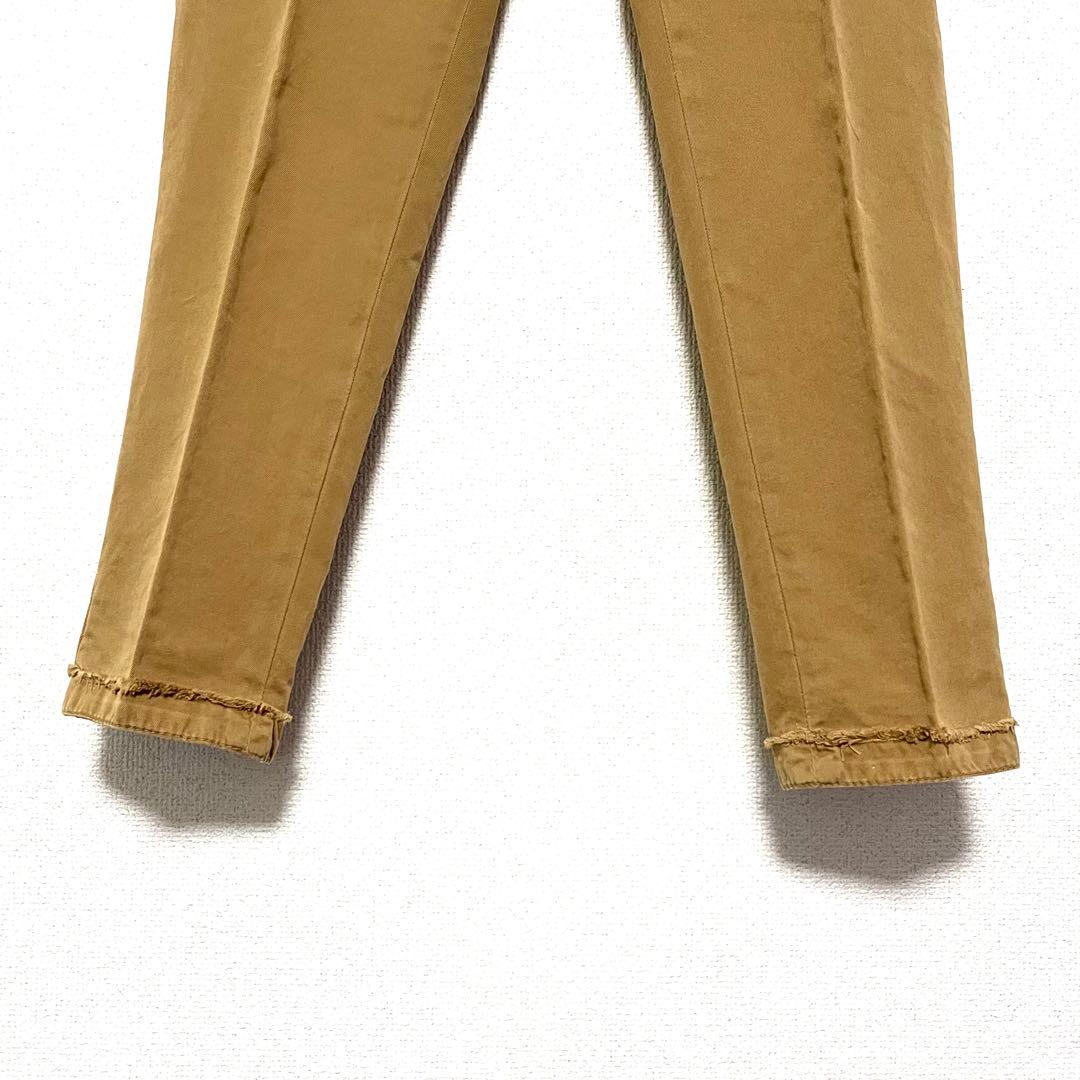 ★DSQUARED2 ベージュ チノパン フリンジ仕上げ 44