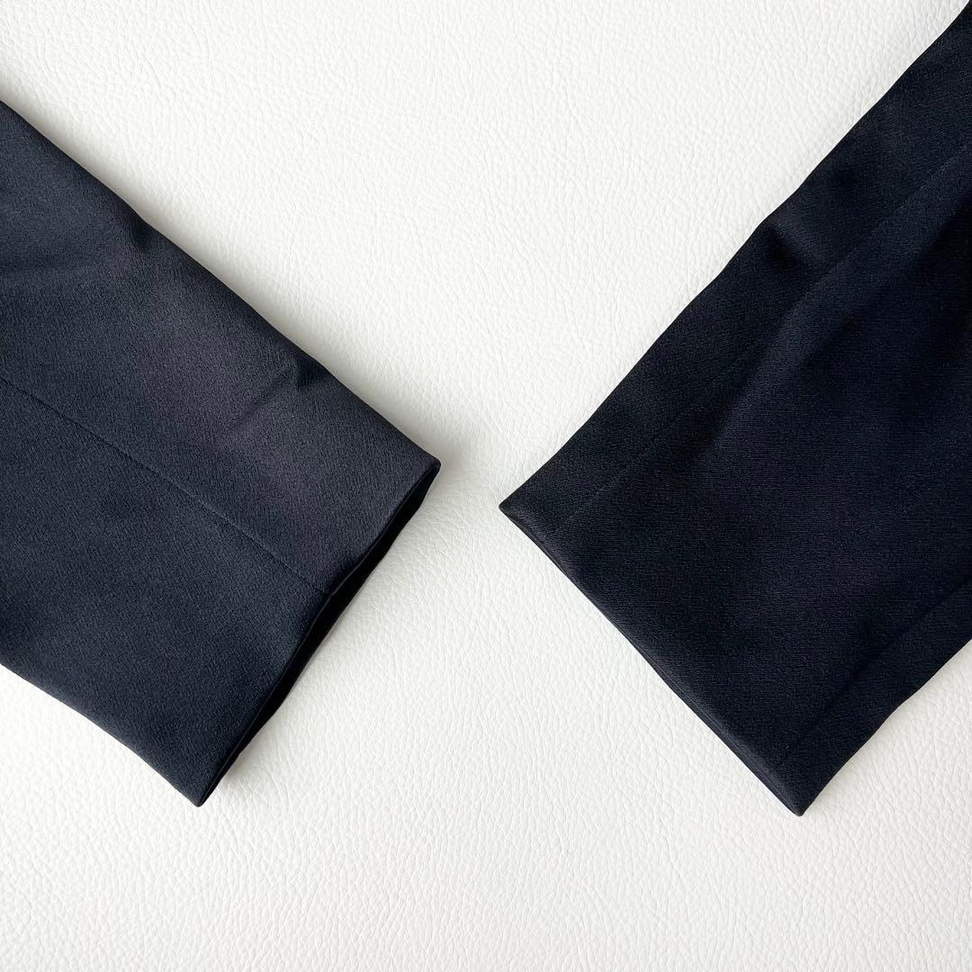 3116y 美品 アナイ フォーマル2点スカートセットアップ 紺M ノーカラー