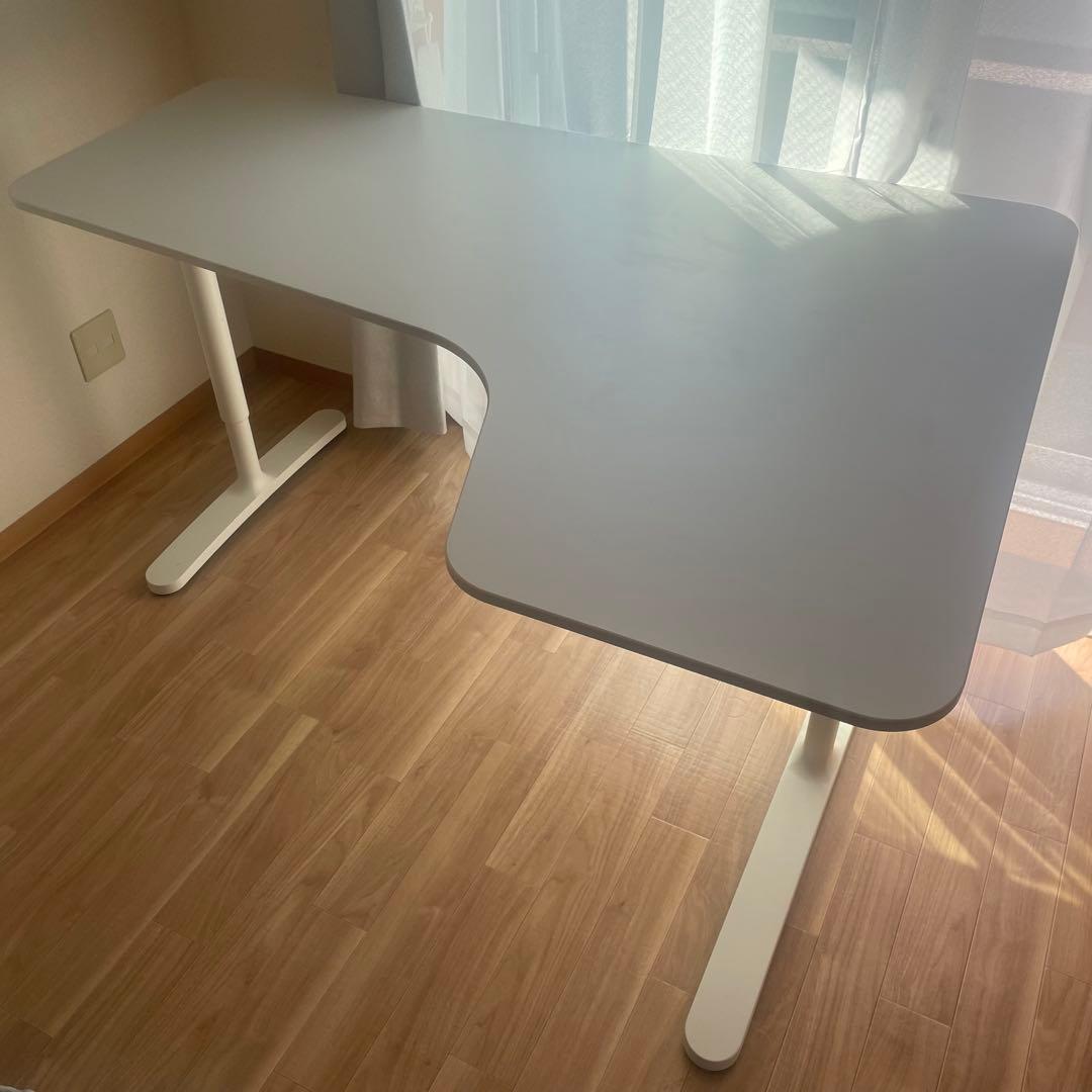 ベカント（BEKANT）コーナーデスク　L字テーブル　右