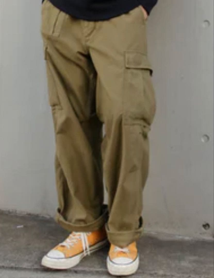 Nigel Cabourn アーミーカーゴパンツ 34サイズ カーキ