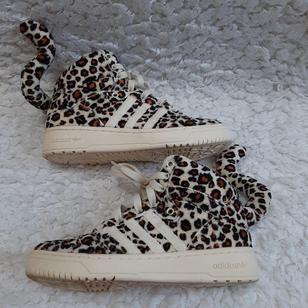 美品 adidas×jeremyscott 豹柄スニーカー 22.5 箱付き