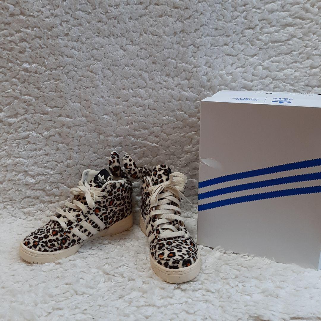 美品 adidas×jeremyscott 豹柄スニーカー 22.5 箱付き