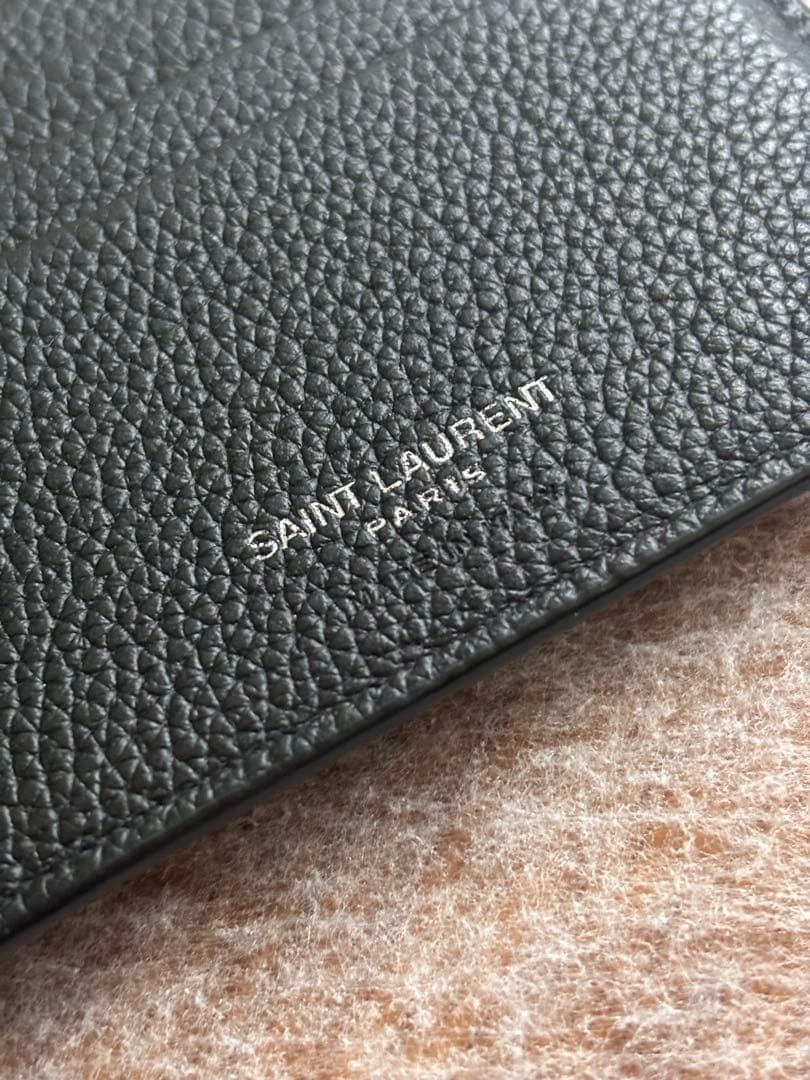 サンローランSAINT LAURENT マネークリップ二つ折り財布 美品付属品有