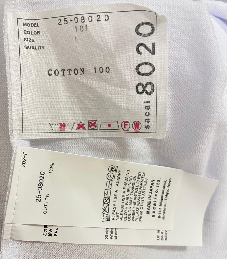 “2025AW”《新品 未使用 紙タグ付！》★sacai サカイ★お洗濯可能