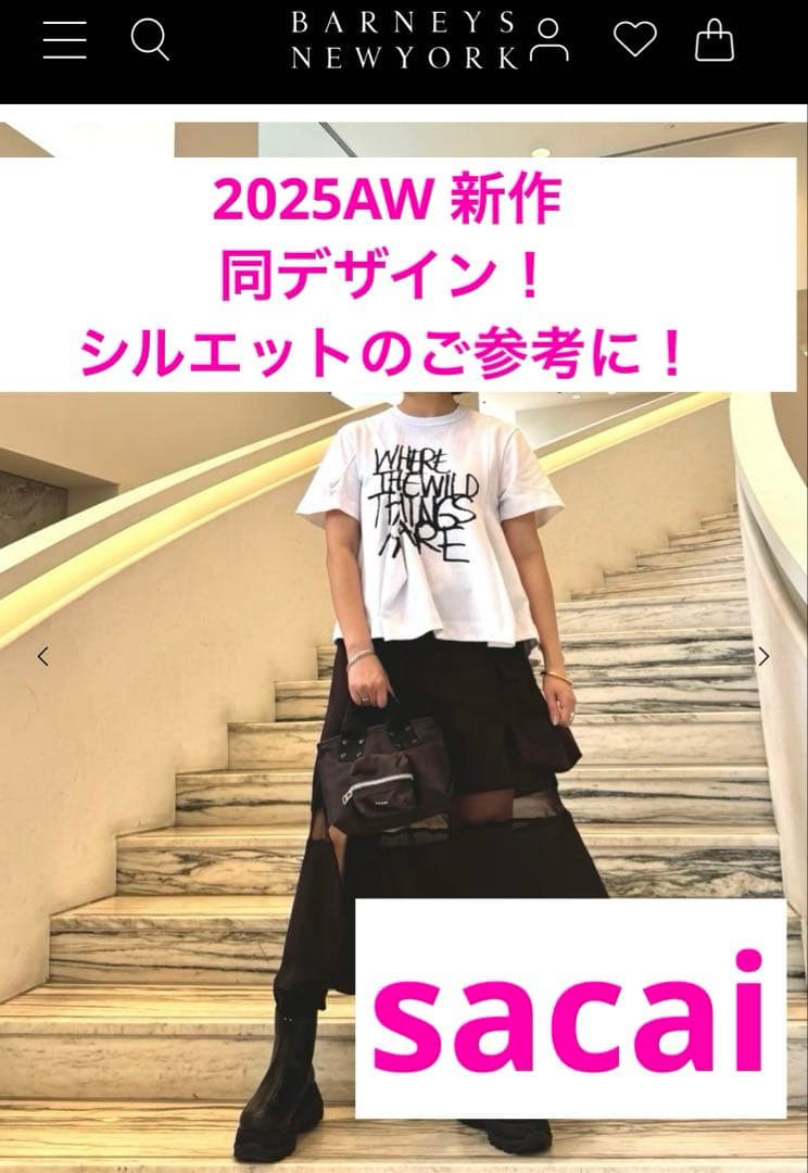 “2025AW”《新品 未使用 紙タグ付！》★sacai サカイ★お洗濯可能