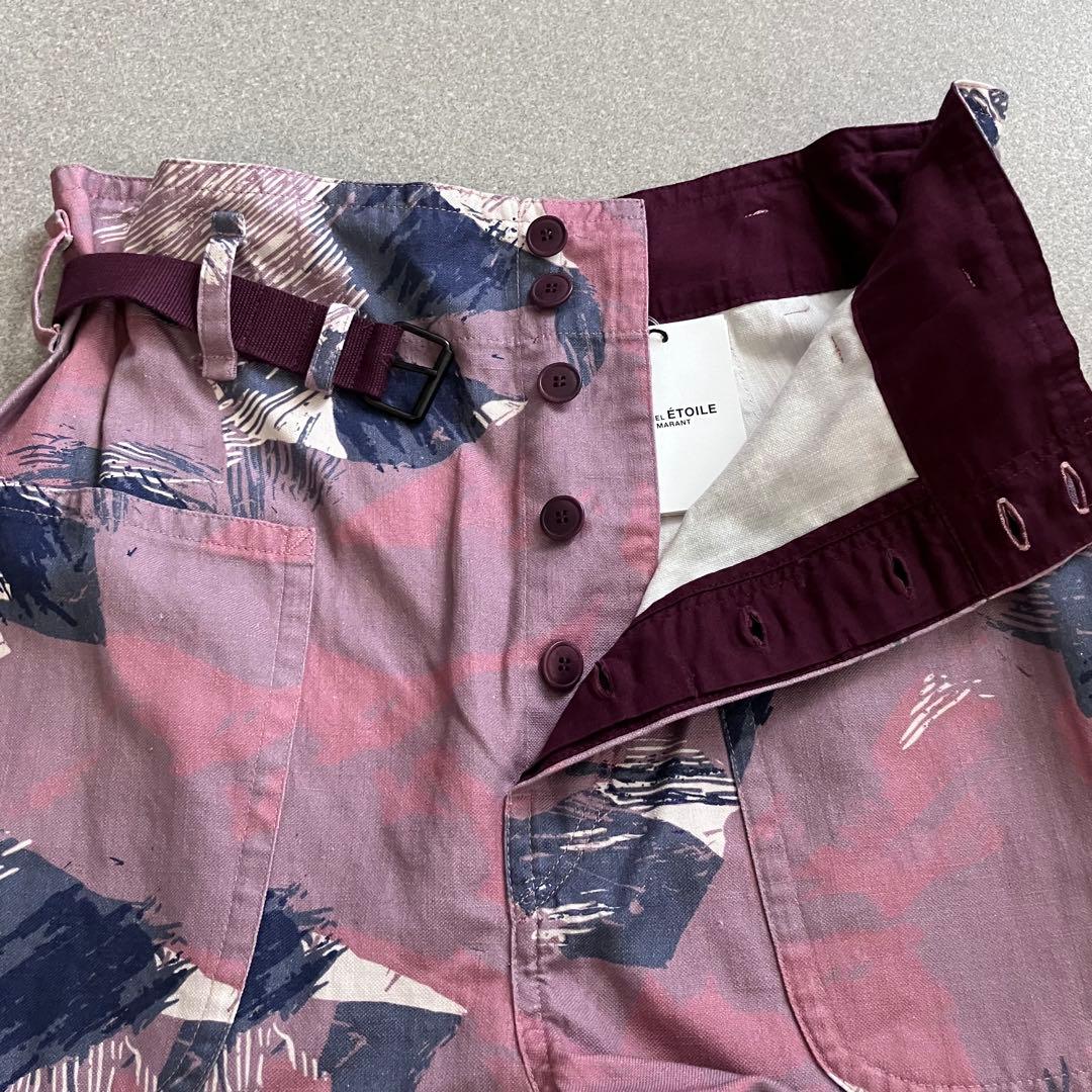 新品✨近年 イザベル マラン エトワール 花柄 パンツ RINNY ベルト付き