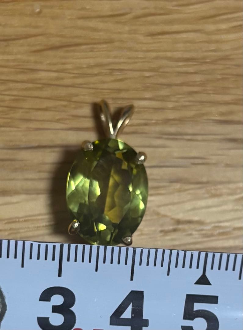 グリーン ペンダントチャーム　14K
