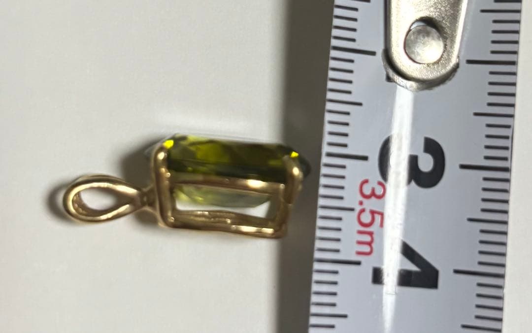 グリーン ペンダントチャーム　14K