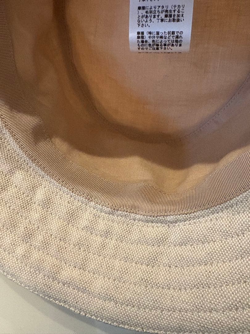 HERMES バケットハット ライトグレー 58サイズ