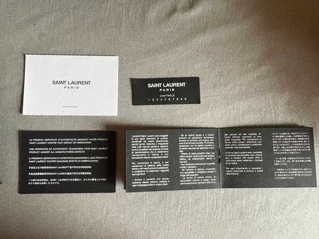 【美品/箱付き】サンローラン　長財布　SaintLaurent イブサンローラン