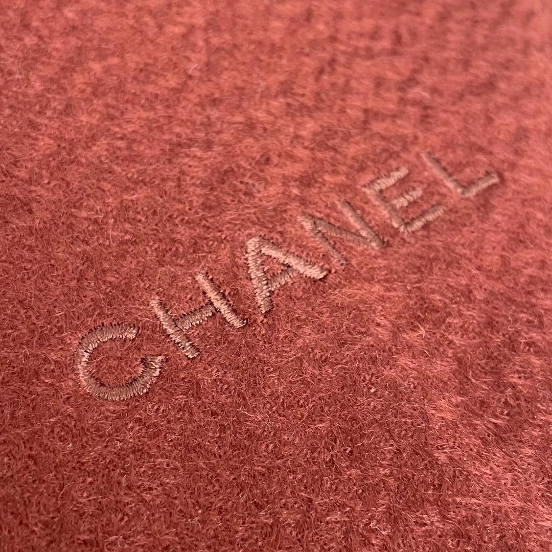 CHANEL マフラー　カシミヤ100% ブラウン系　シャネル