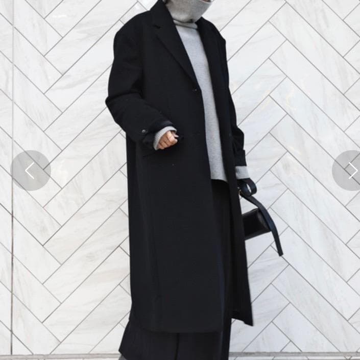 23AW✨新品✨ドゥーズィエムクラス エブリデイアイライク チェスターコート 黒