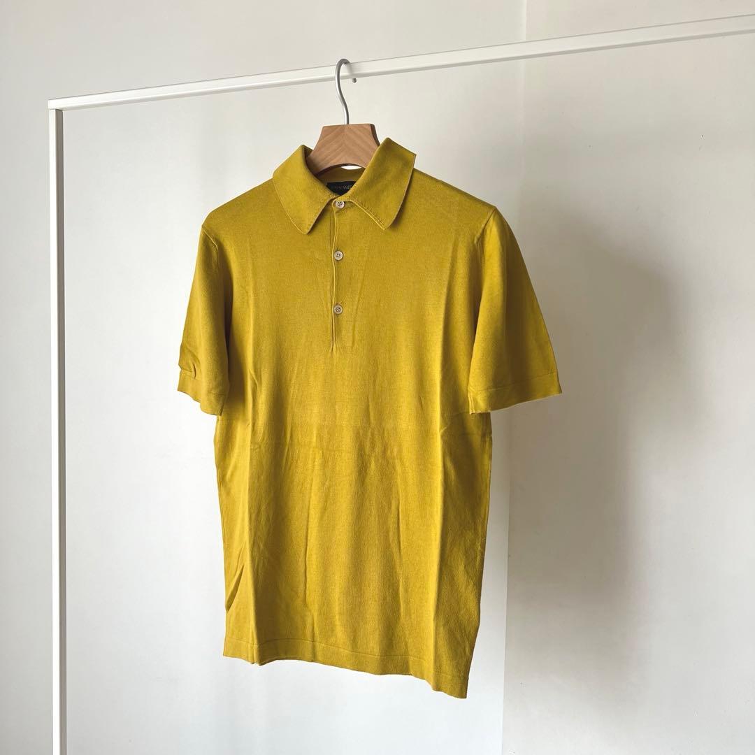 【美品】 John SmedleyポロシャツAdrian シーアイランドコットン