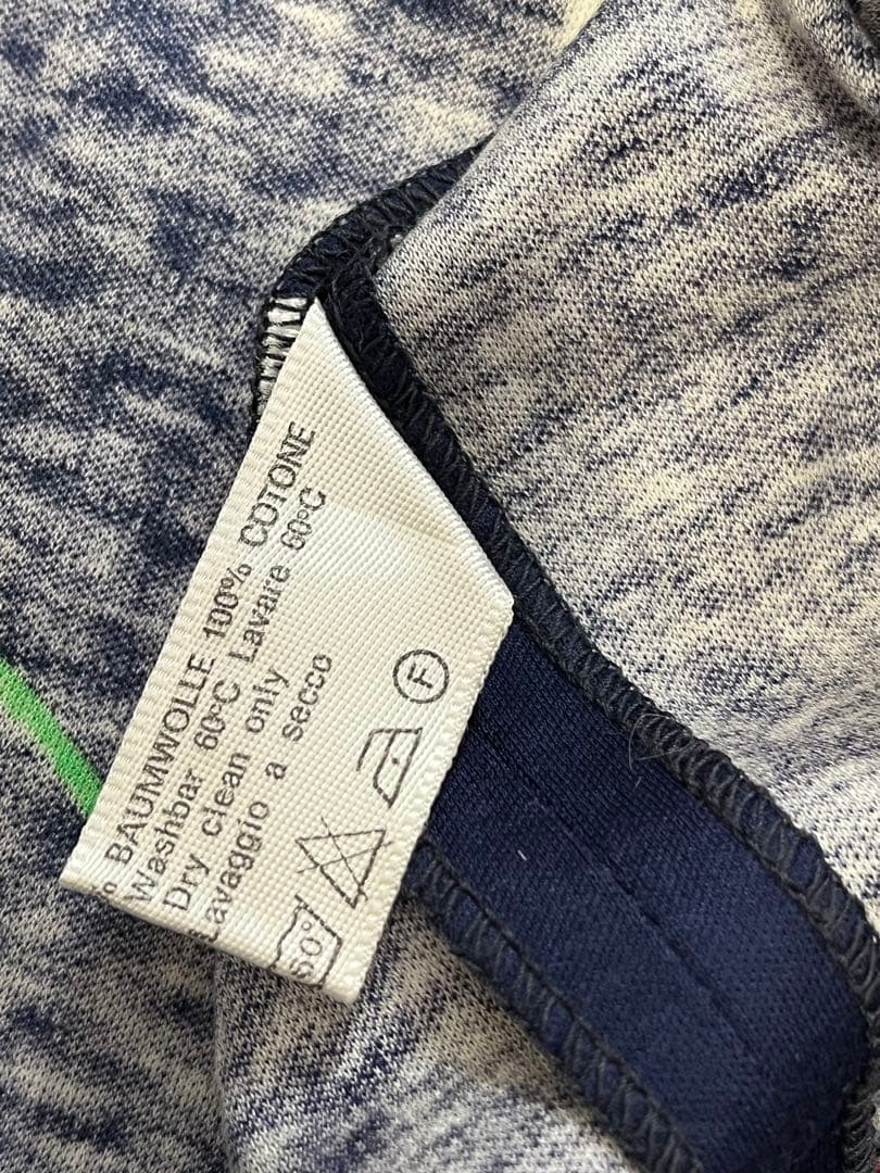 美品LEONARD 花柄 長袖Tシャツ紺 Lサイズmade in Italy