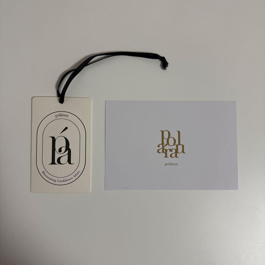 polaura フラワーぺプラムバックリボンチュニック ホワイト