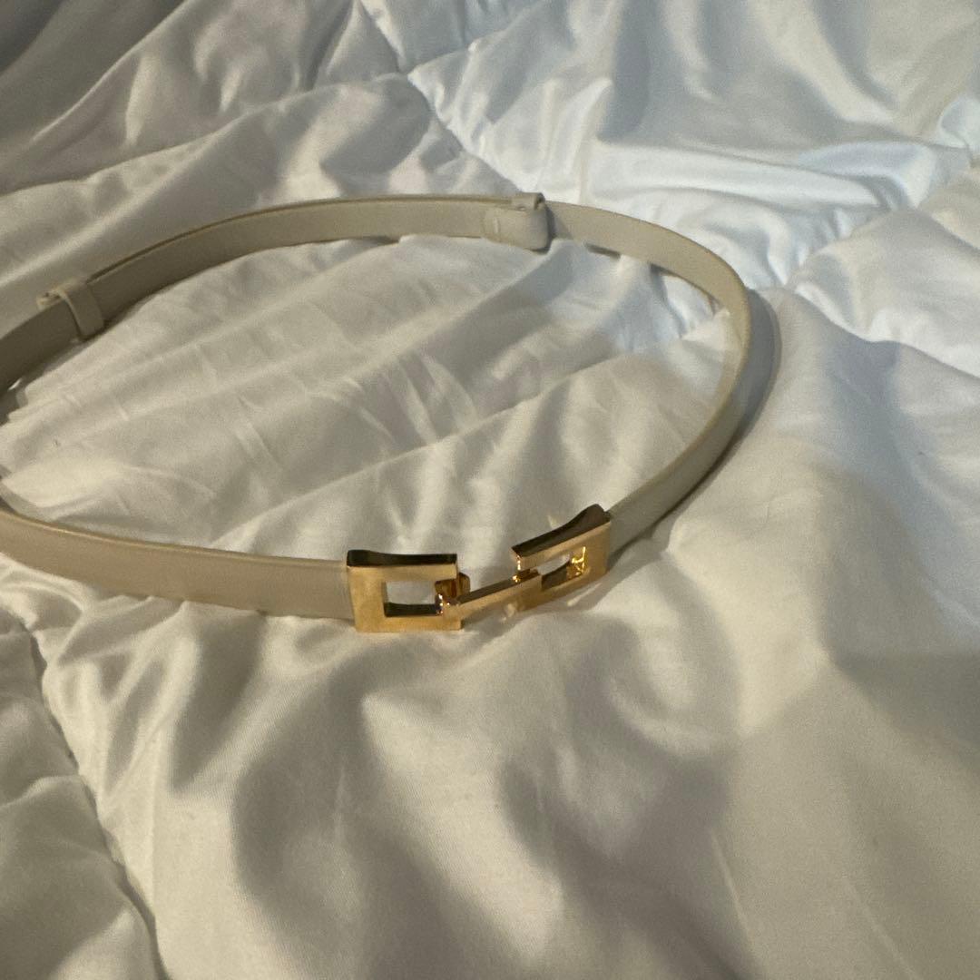 SNIDEL ファー付きミドルケープコート　アイボリー