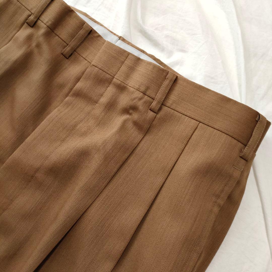 vintage ブラウン　ダブル　セットアップ　スーツ