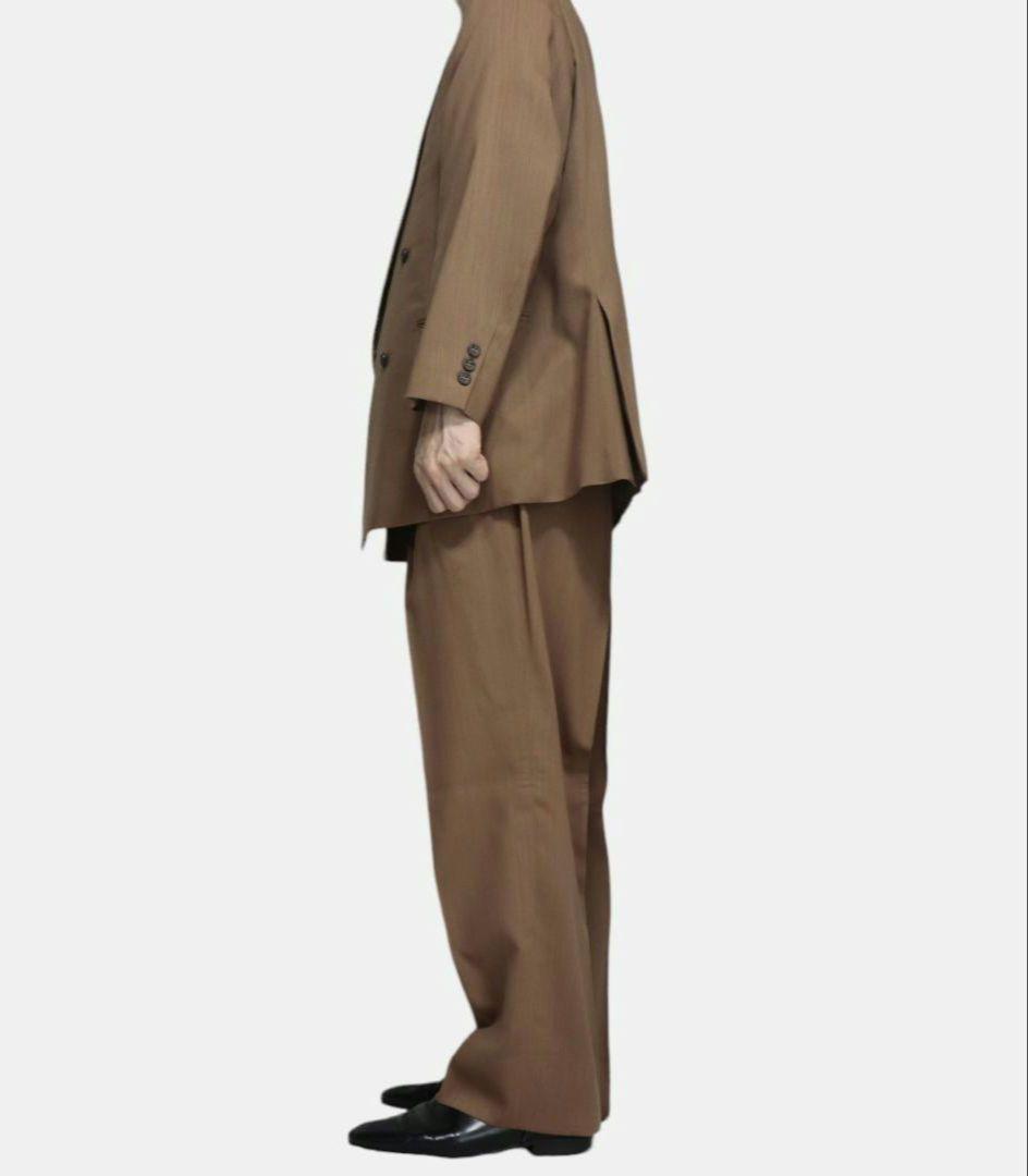 vintage ブラウン　ダブル　セットアップ　スーツ