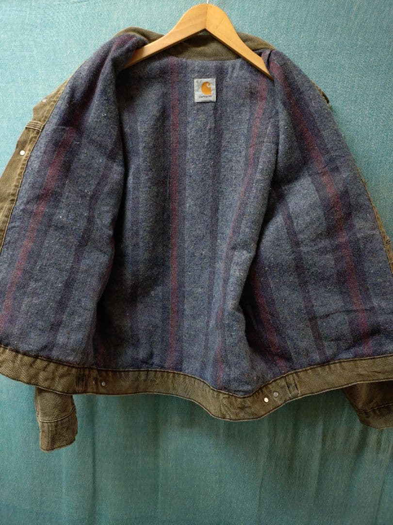 90s カーハート トラッカージャケット ブランケット L JB142 ?