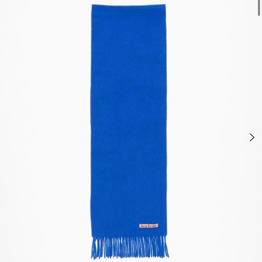 Acne Studios マフラー　ロイヤルブルー