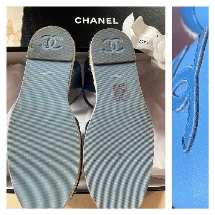 CHANEL エスパ サンダル 36 靴 シャネル エスパドリーユ