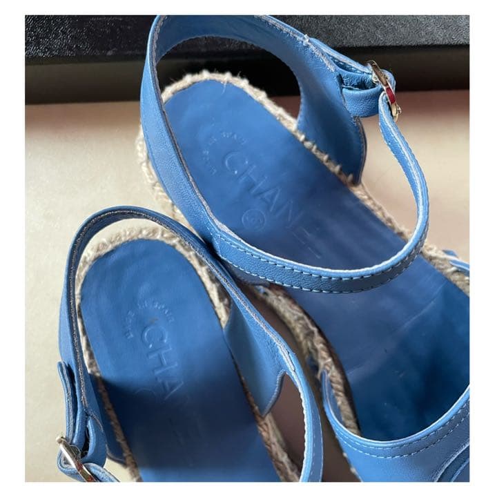 CHANEL エスパ サンダル 36 靴 シャネル エスパドリーユ