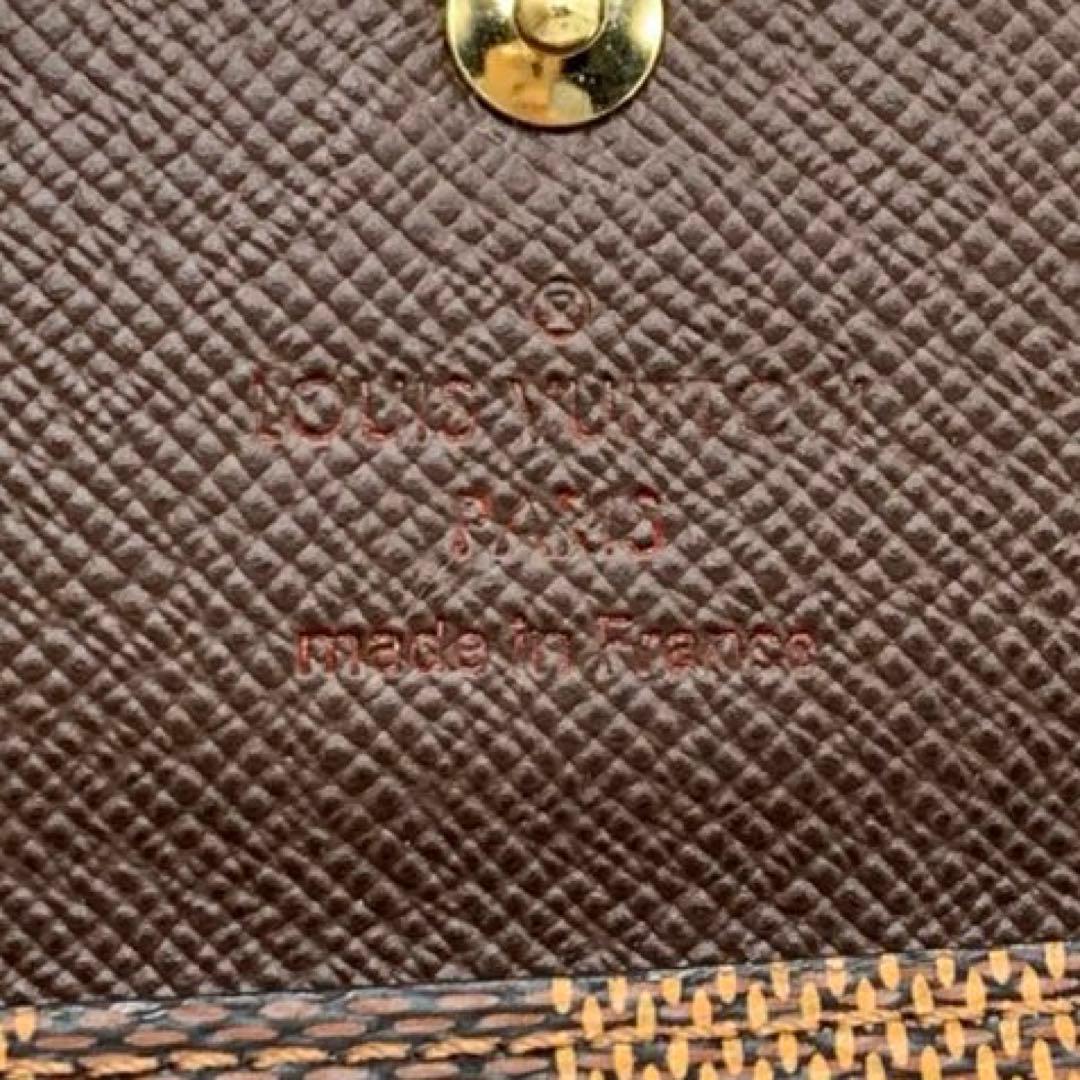 【美品】ルイヴィトン　キーケース　4連　ミュルティクレ4 ダミエ　エベヌ