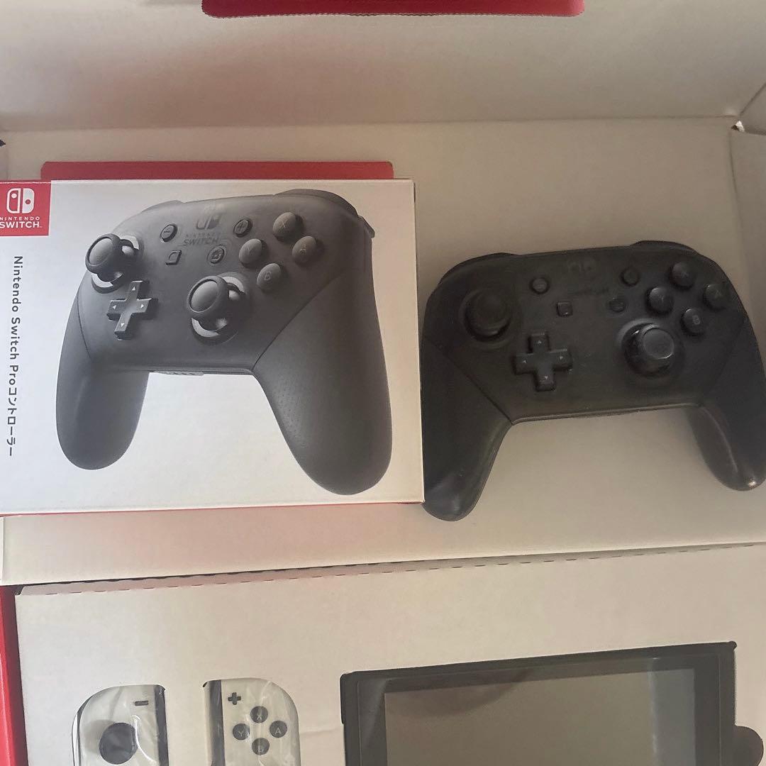 Nintendo Switch 本体 ジョイコン白 プロコンセット