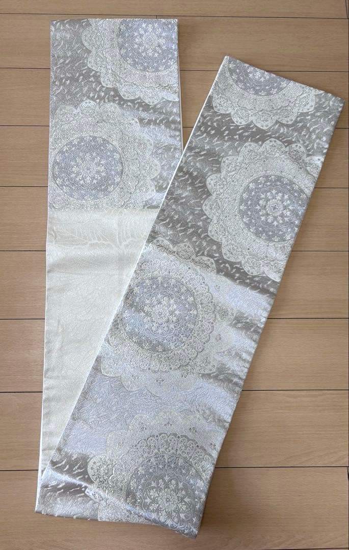 スワロフスキー 袋帯 パールトーン加工済み