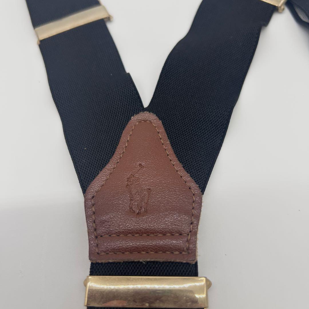 【90s】【イギリス製】【美品】ポロバイラルフローレン ボタン止め式サスペンダー