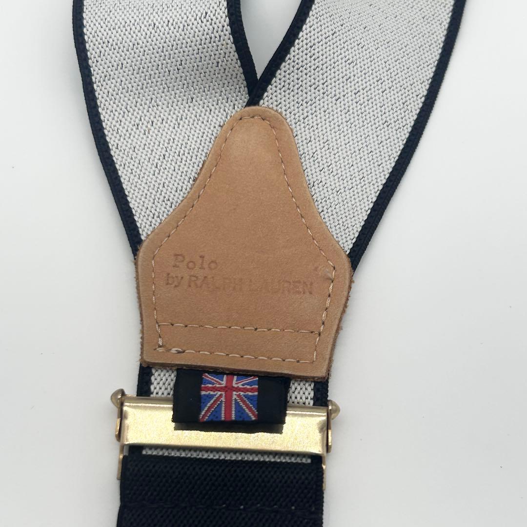 【90s】【イギリス製】【美品】ポロバイラルフローレン ボタン止め式サスペンダー