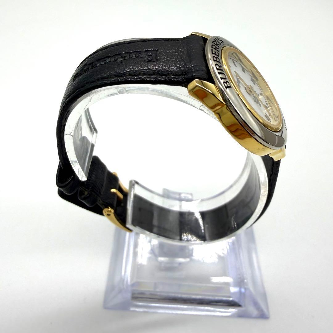 稼働品★Burberrys バーバリー 腕時計 ラウンド 4200AL ゴールド