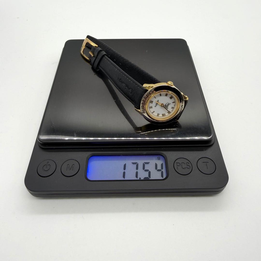 稼働品★Burberrys バーバリー 腕時計 ラウンド 4200AL ゴールド