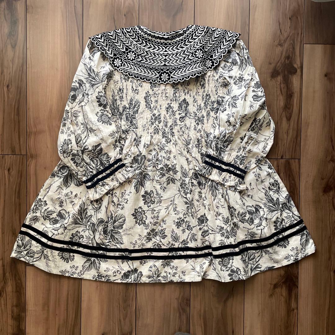 Bonjour diaryフラワープリント ワンピース 12y