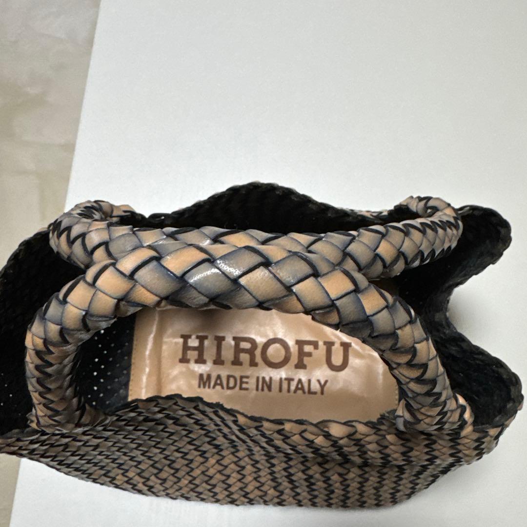 ミ*チ様 HIROFU かごバッグ 黒とベージュ