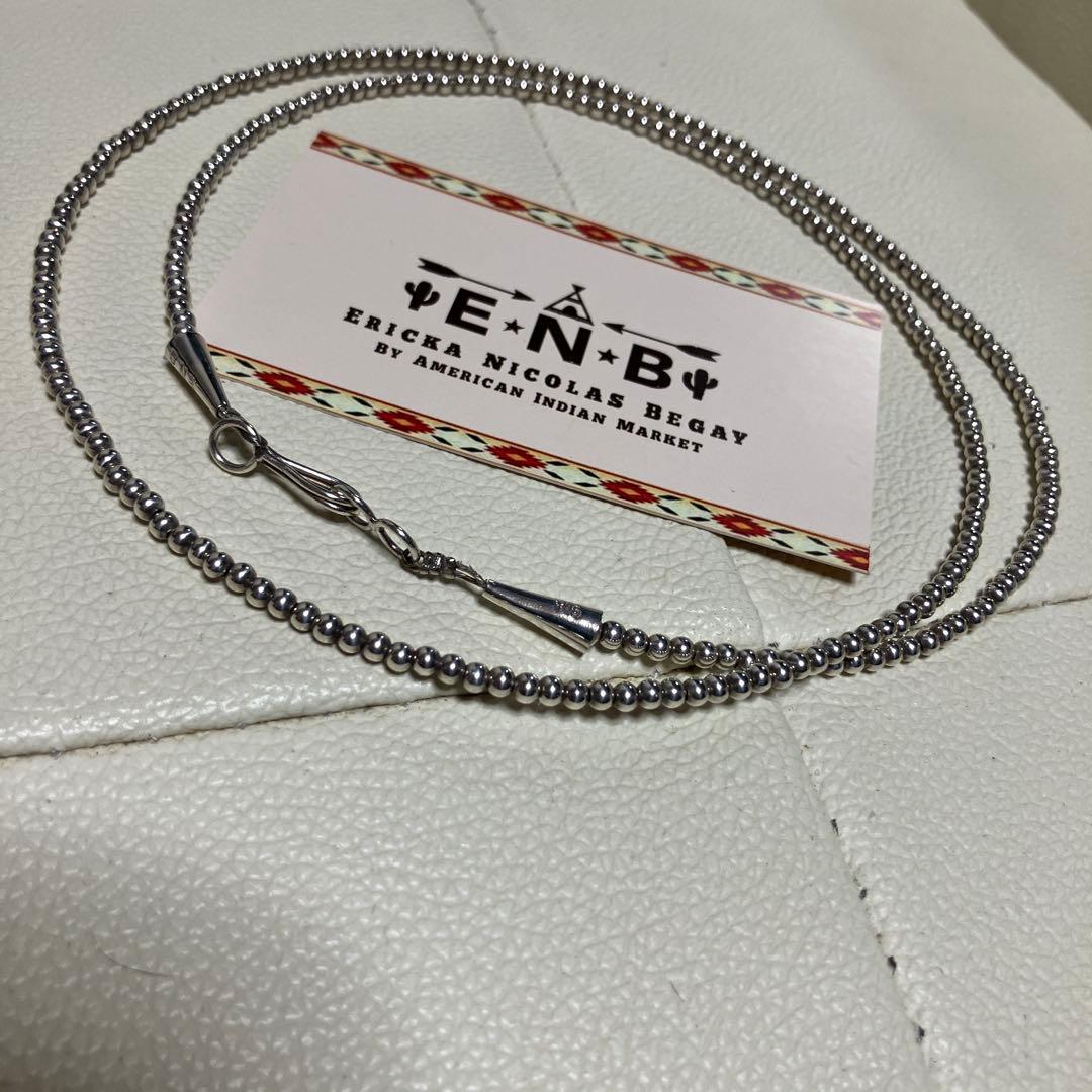 エリッカニコラスビゲイ　ナバホパール　ネックレス　ENB刻印